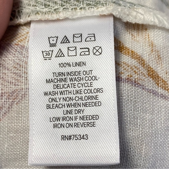 W-06 Tahari Linen Dress‎ - Picture 5 of 5